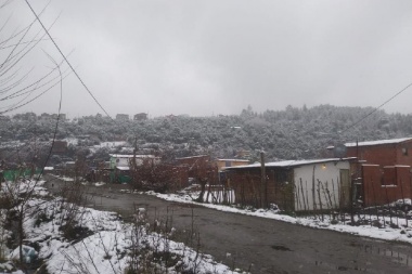 Temporal de nieve en la cordillera patagónica