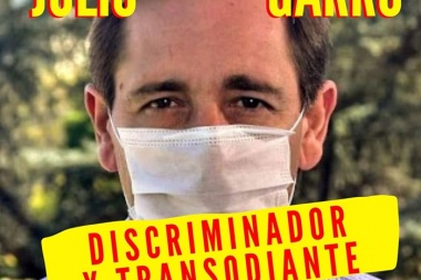 Julio Garro discriminador y transodiante