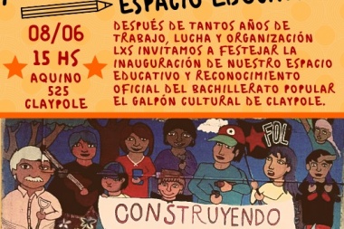 El Galpón Cultural celebrará la inauguración de su nuevo espacio educativo