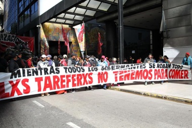 Se redoblan los cortes de ruta en Misiones y el acampe frente al Ministerio de Trabajo