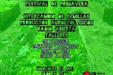 Festival Primavera: agroecología para el buen vivir en los barrios