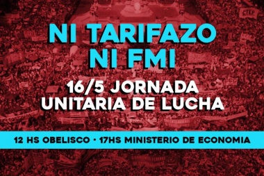 Movilización y acampe contra el tarifazo y por aumento salarial del 30%