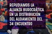 Repudiamos la alianza burocrática en la distribución del alojamiento del 34 Encuentro