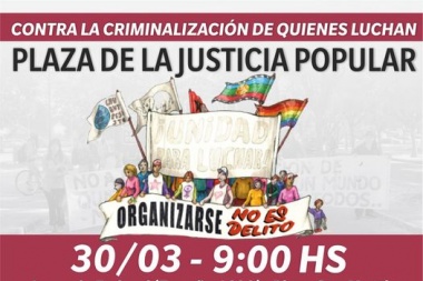 Jornada contra la criminalización y plaza por la justicia popular