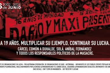 19 años, Darío y Maxi, multiplicamos su ejemplo