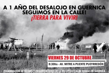 Movilización a un año del desalojo en Guernica