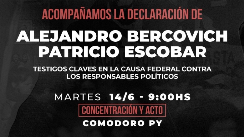 Declaraciones de Alejandro Bercovich y Patricio Escobar en Comodoro Py
