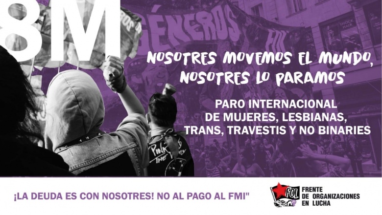 ¡8M Paro Internacional de mujeres, lesbianas, trans, travestis, no binaries!