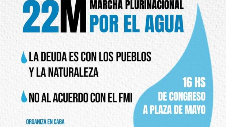 #22M Marcha plurinacional por el agua
