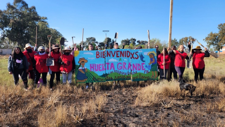 La policía intenta desalojar el proyecto de Huerta Grande en Longchamps