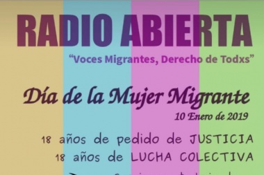 Radio abierta por el día de la Mujer Migrante, en conmemoración a Marcelina Meneses
