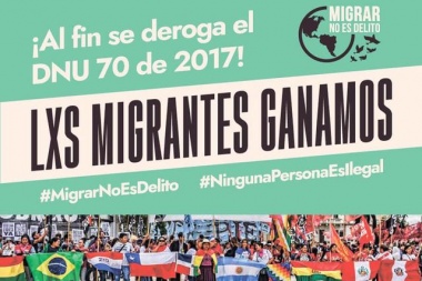 Les migrantes logramos la derogación del DNU 70/17