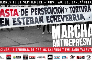 Denuncia y marcha de las organizaciones sociales de Esteban Echeverría
