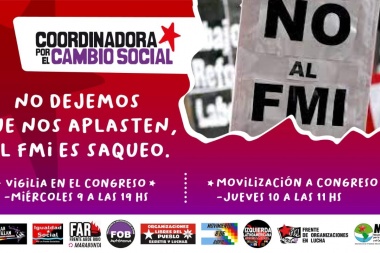 No dejemos que nos aplasten, el FMI es saqueo