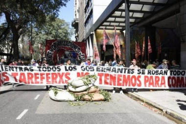 Nuevo acampe tarefero en Capital Federal