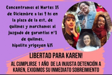 Otro caso de justicia patriarcal: el FOL movilizará para exigir el sobreseimiento de Karen Marín