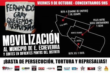 El Frente de Lucha de Esteban Echeverría moviliza en diferentes puntos del distrito