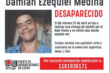 Buscamos a Damian Ezequiel Medina