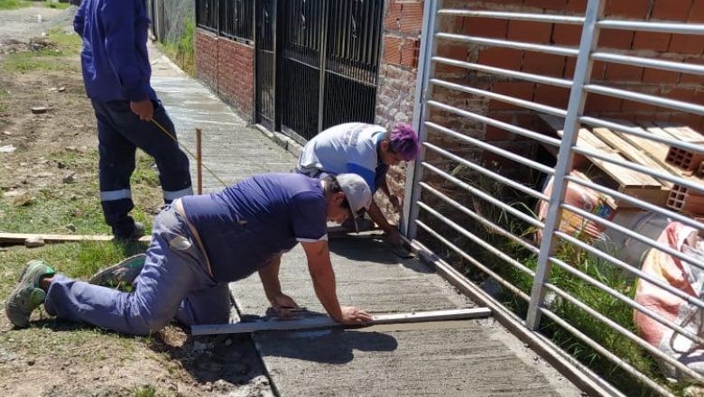 Comienza la construcción de veredas