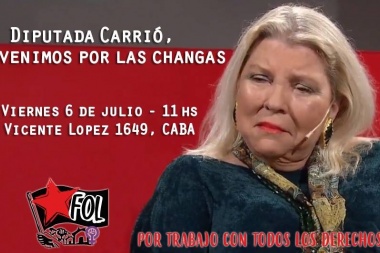 Los movimientos sociales le reclaman changas a Elisa Carrió