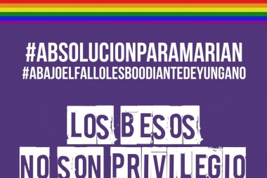 Convocatoria por la absolución de Mariana Gómez