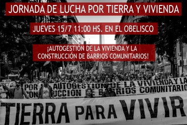 Jornada político cultural por tierra para vivir y autogestión de la vivienda