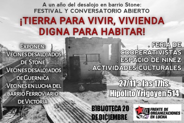 Festival y Conversatorio: ¡tierra para vivir, vivienda digna para habitar!