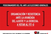 Posicionamiento del FOL ante las elecciones generales.